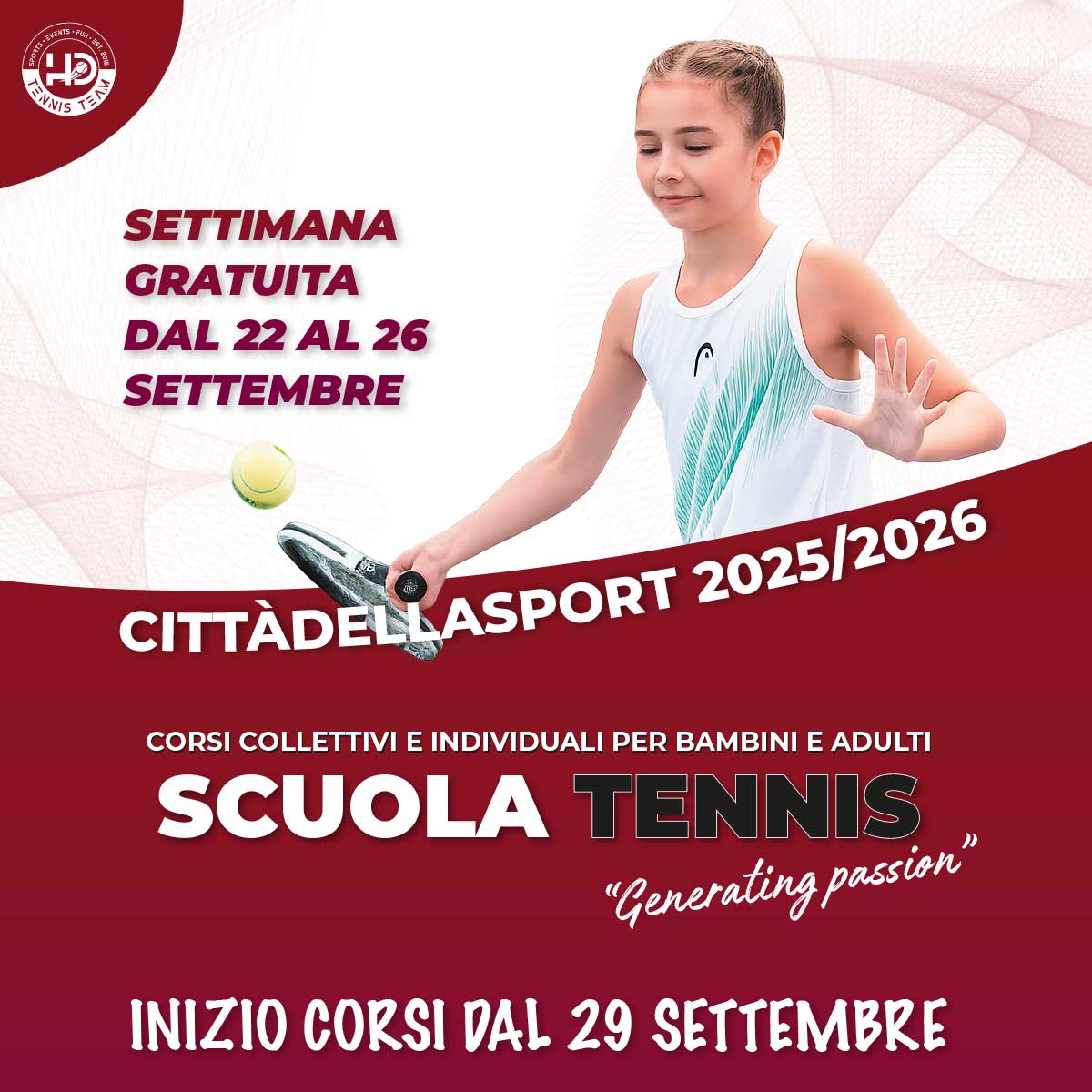 Giornate di prova gratuite | Settembre 2025