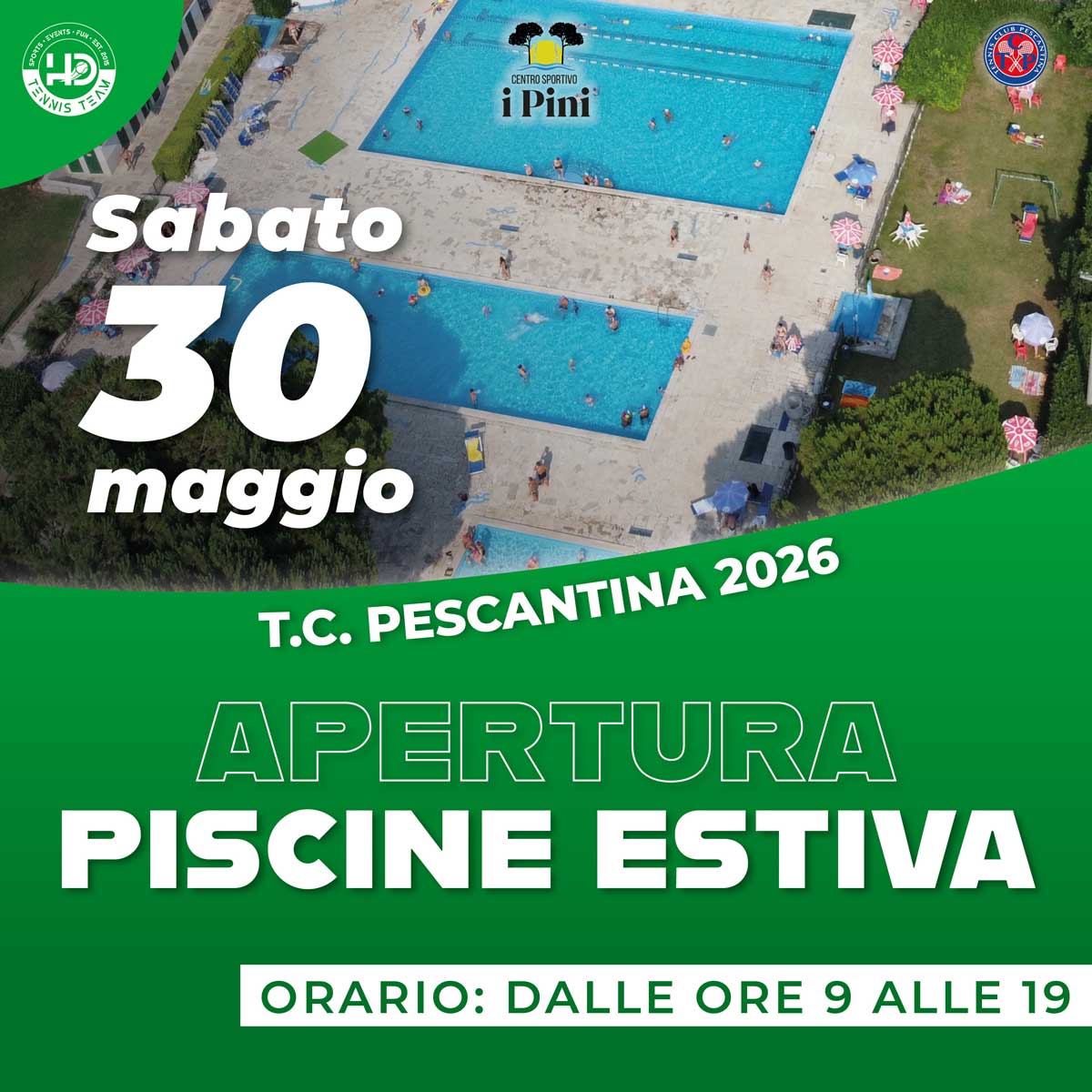 APERTURA PISCINA ESTIVA